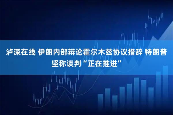 泸深在线 伊朗内部辩论霍尔木兹协议措辞 特朗普坚称谈判“正在推进”